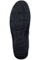 Waldläufer, bequeme Damen-Slipper, Weite H, mit herausnehmbarem Fußbett MARINE