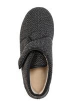 Textil-Stiefelette mit dezentem Fischgrat-Muster 