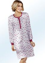 Zweierpack Nachthemden, Langarm mit Knopfleiste und B&uuml;ndchen 