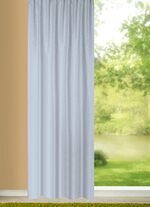 Blickdichter Verdunkelungsschal in strukturierter Leinenoptik 