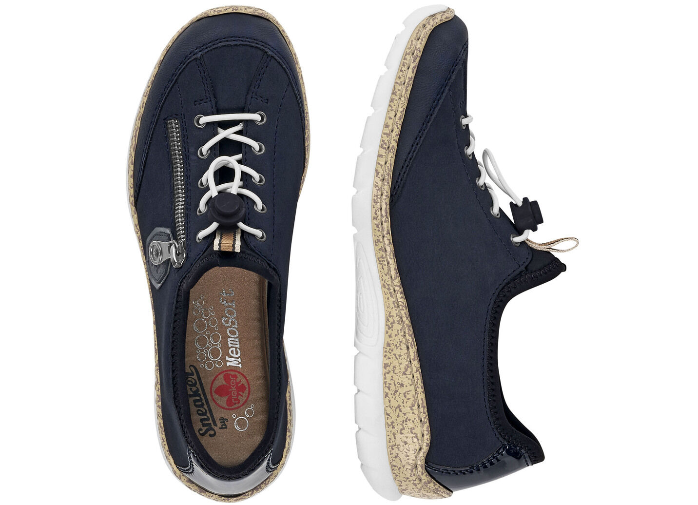 にー Rieker Sneaker Sneaker Dunkelblau Leder Rieker Sneakers 52573-14