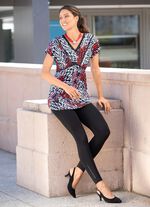 Leggings mit edel gl&auml;nzendem Ziermotiv 