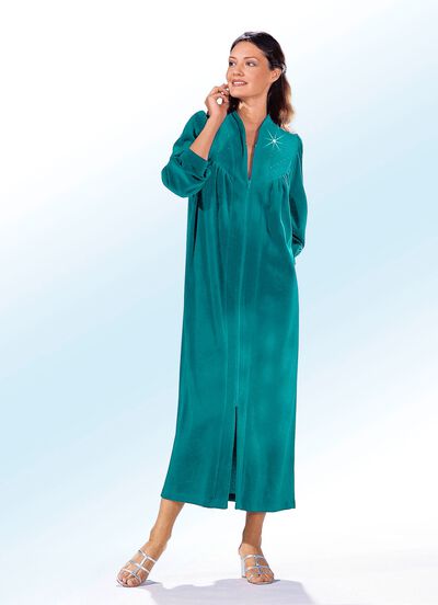 Hausmantel mit Strasszier 