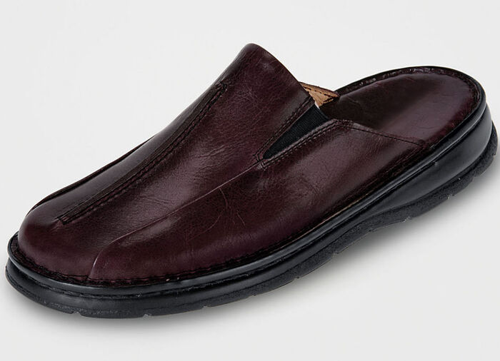 Gemini Pantolette aus hochwertigem Leder BORDEAUX