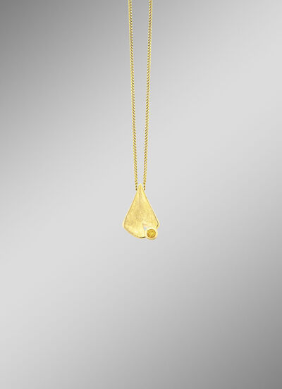 Interessanter Anhänger mit echt Citrin 