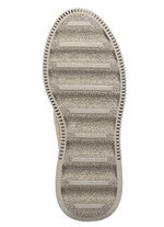 ELENA EDEN Schnür-Bootie aus weichem Nubukleder GRAU-TAUPE