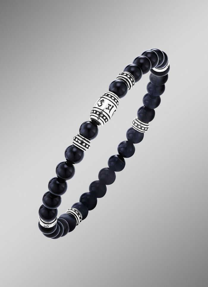 Maskulines Armband mit tibetischen Symbolen 