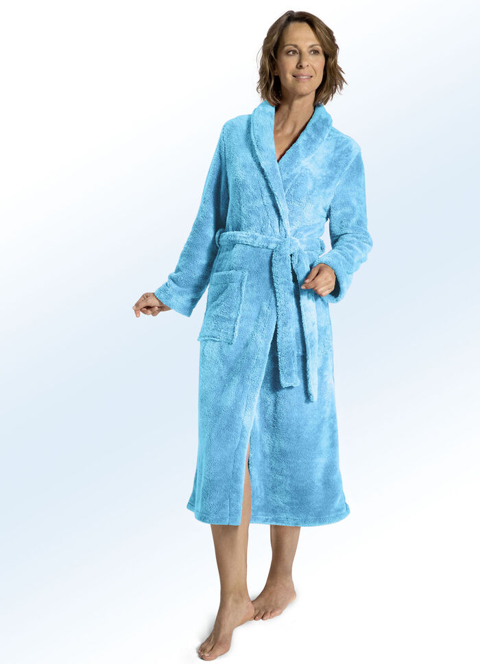 Bademantel für Damen und Herren TÜRKIS