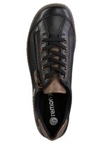 Remonte, bequeme Damen-Sneaker, Weite G, mit herausnehmbarem Fu&szlig;bett SCHWARZ-BRAUN