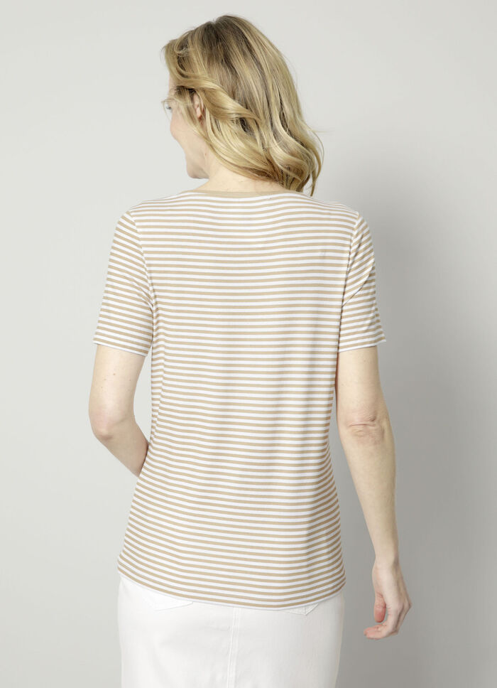 Shirt mit allover Ringel-Dessin