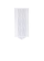 Schiebegardine mit dezentem Wellen-Dessin WEISS