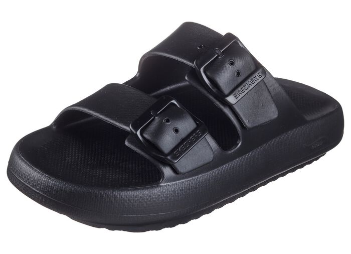 SKECHERS Pantolette aus Synthetik SCHWARZ