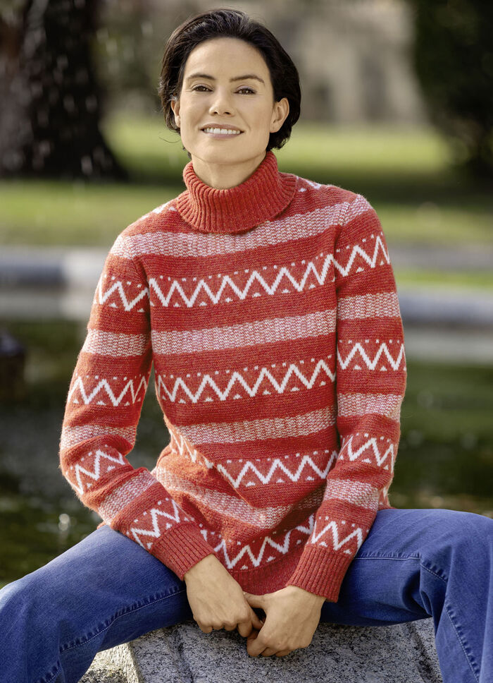 Pullover in Mustermix 