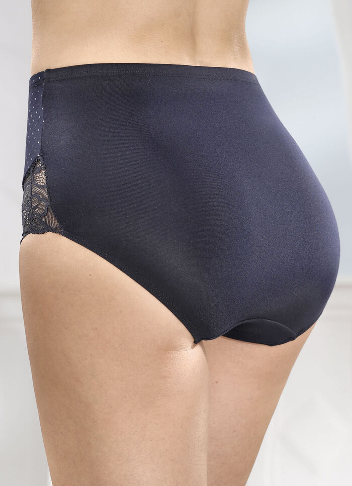 Dreierpack Slips mit Spitzeneinsätzen 