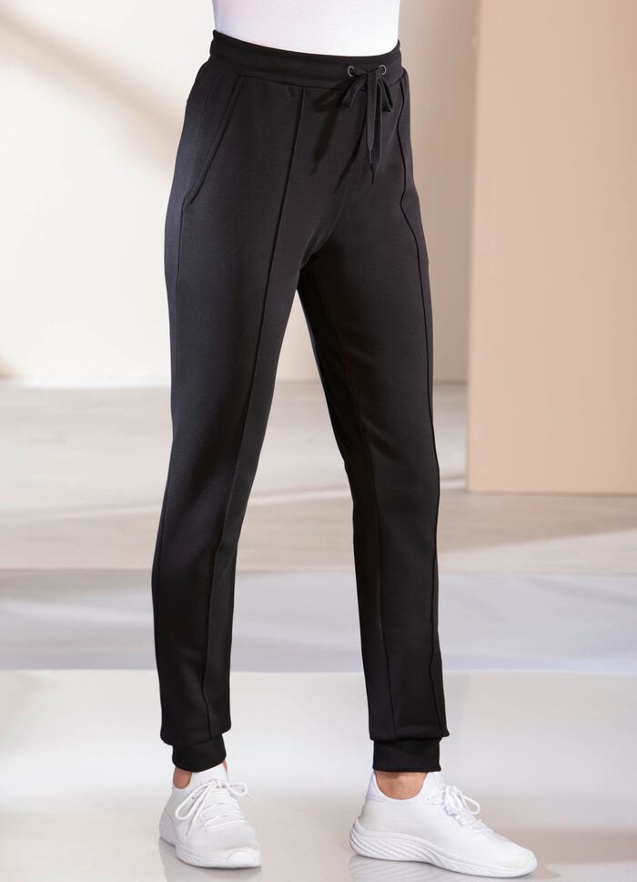 Freizeithose mit Biesennaht SCHWARZ