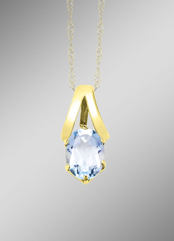 Anhänger mit Blautopas 