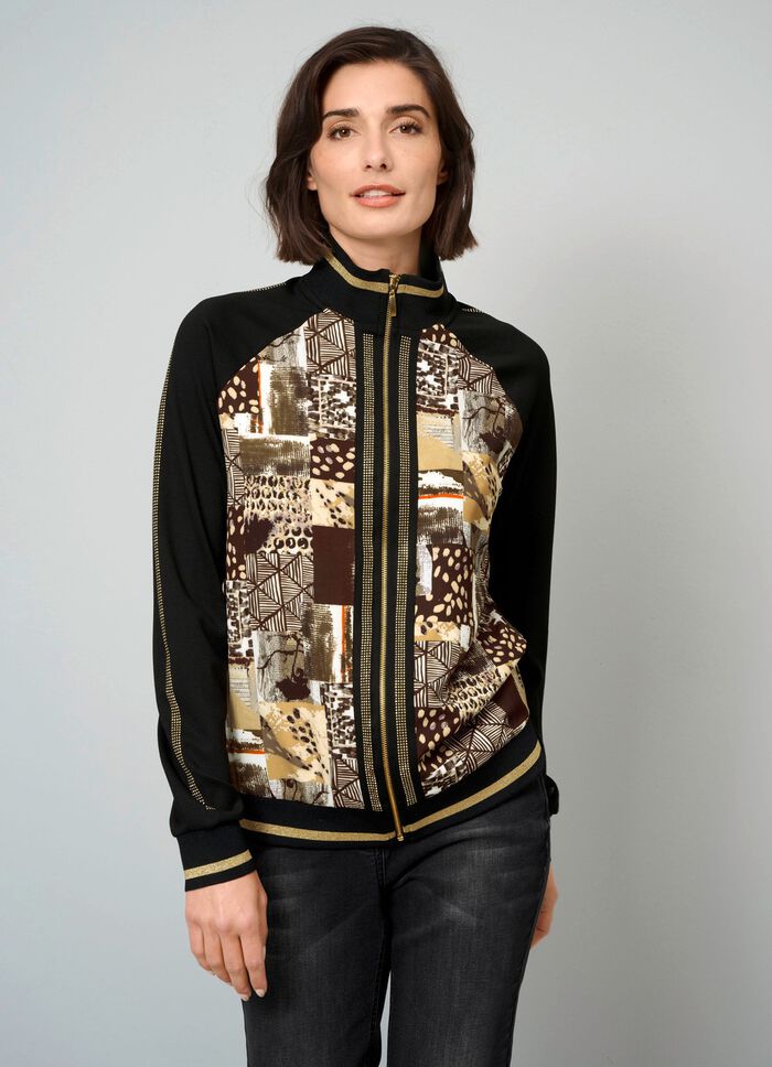 Shirtjacke mit durchgehendem Rei&szlig;verschluss 