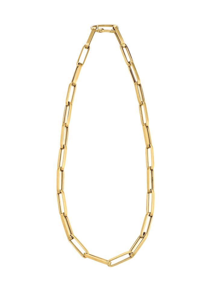 Interessante Glieder-Halskette aus Gold- 