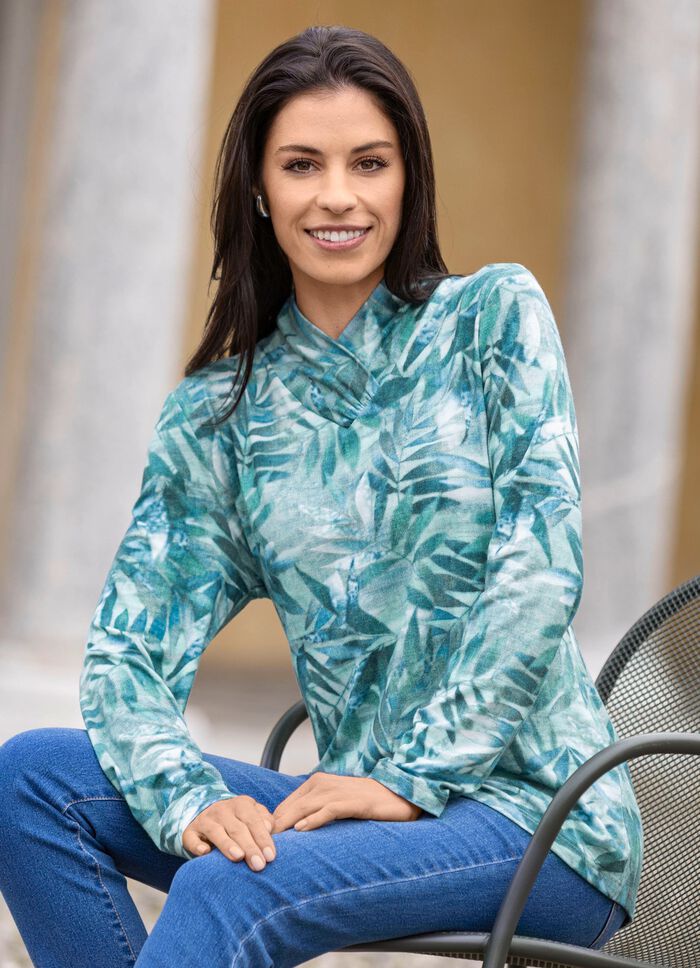 Pullover mit raffiniertem V-Kragen 