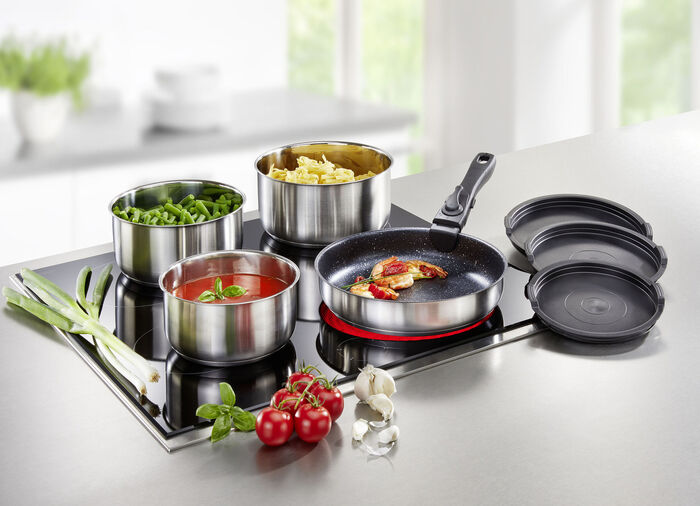 Kochgeschirr-Set aus rostfreiem Edelstahl, 8-teilig 