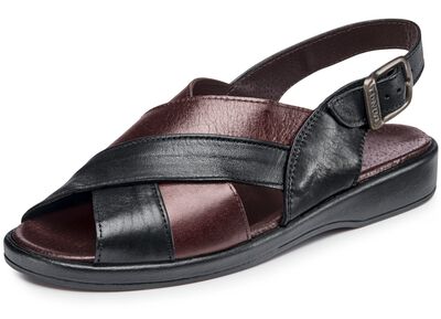 Sandale mit anatomisch geformten Lederfu&szlig;bett 