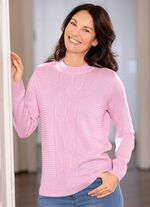 Pullover mit Strukturmix ROS&Eacute;