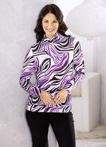 Shirt mit legerem Stehkragen 