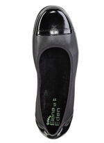 ELENA EDEN, klassische Damen-Ballerinas, Weite G, mit herausnehmbarem Fußbett SCHWARZ