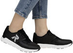 Rieker Sneaker aus teilweise beschichtetem Meshmaterial SCHWARZ