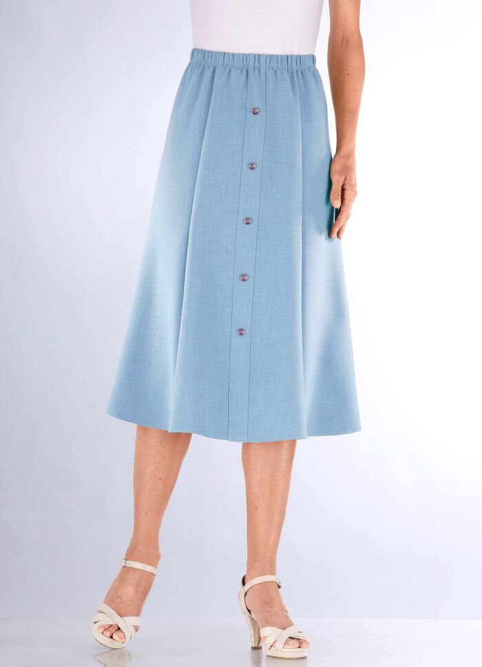 Rock mit Zierknopfblende 