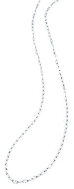 Schlichte Halskette in Weißgold 