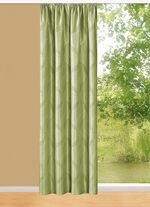 Übergardine mit Kräuselband GRÜN