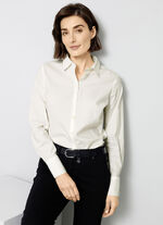 Bluse mit Hemdkragen ECRU