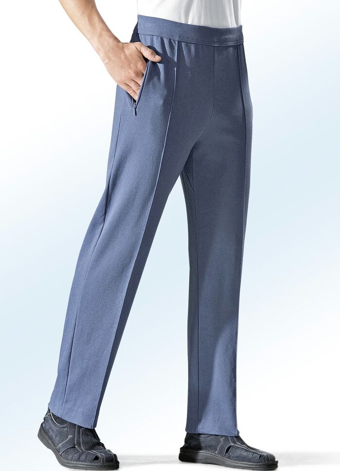 &bdquo;Athlet&ldquo;-Freizeithose in 4 Farben STAHLBLAU