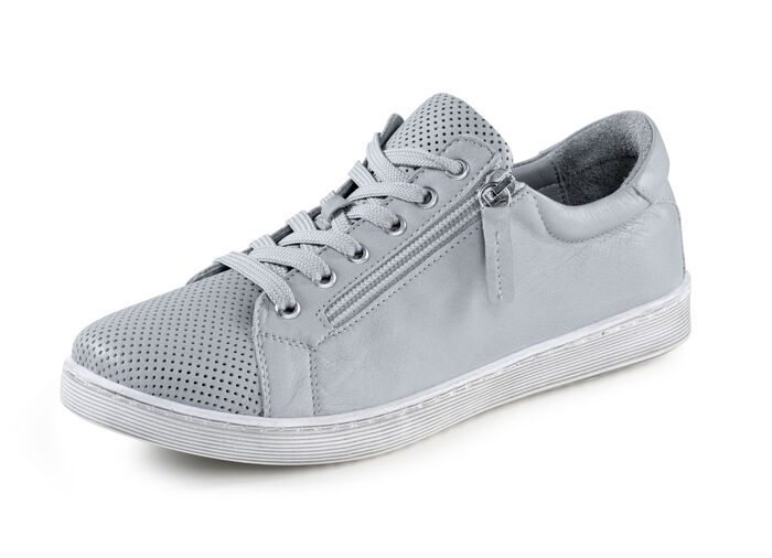 ELENA EDEN, sommerliche Damen-Schnürschuhe, mit herausnehmbarem Fußbett BLAUGRAU