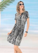 Laurina Kleid mit farbbrillantem Druckdessin 