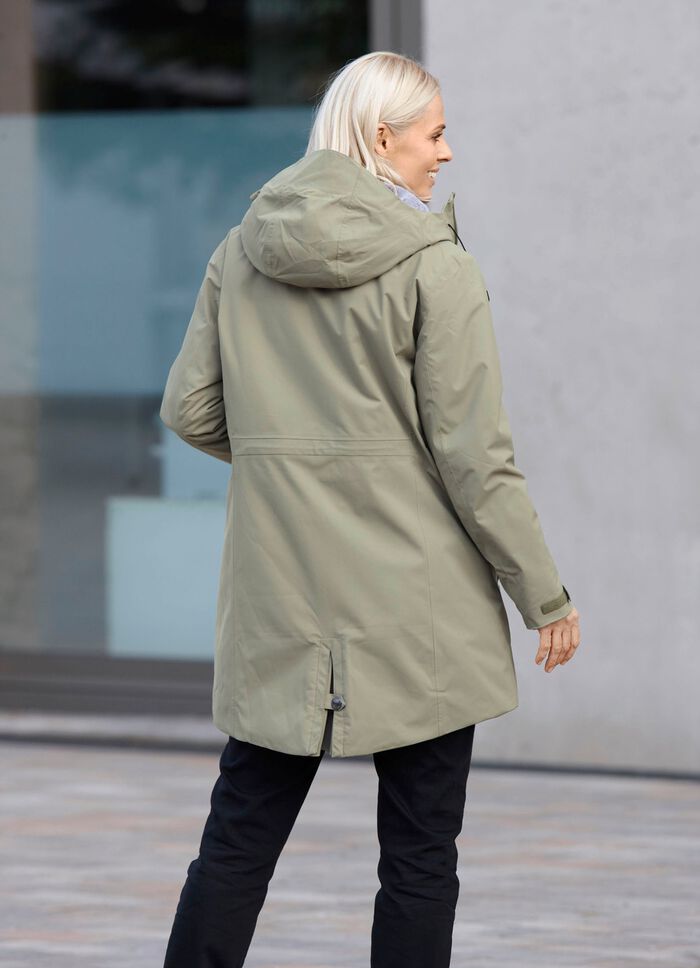 Kurzmantel mit fester Kapuze 