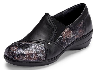 ELENA EDEN, bequeme Damen-Slipper, Weite H, mit herausnehmbarem Fußbett 