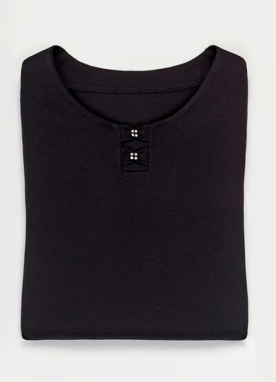 Shirt mit Strasszier in 2 Farben 