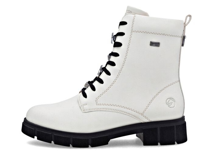Remonte, schicke Damen-Stiefeletten, Winterschuhe, Weite G, mit Rei&szlig;verschluss NATURWEISS
