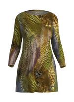 Longshirt mit U-Boot-Ausschnitt 