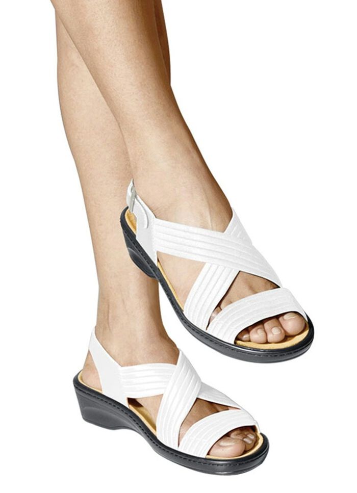 Stretch-Bequem-Sandalette 