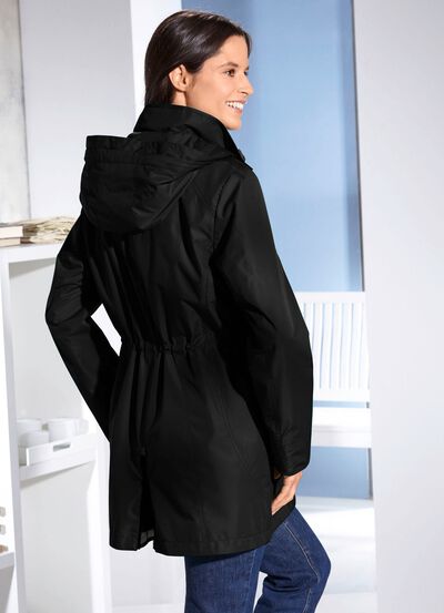 Funktionsjacke mit abnehmbarer Kapuze 