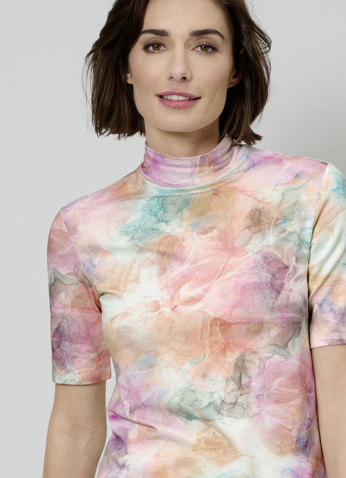 Shirt mit modischem Stehkragen 