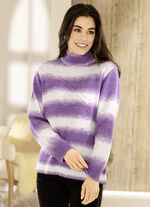 Pullover mit Farbverlauf FLIEDER-ECRU