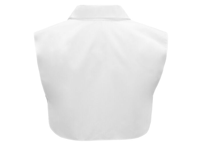 Klaus Modelle, Damen-Blusenkragen, aus feinem Popeline WEISS