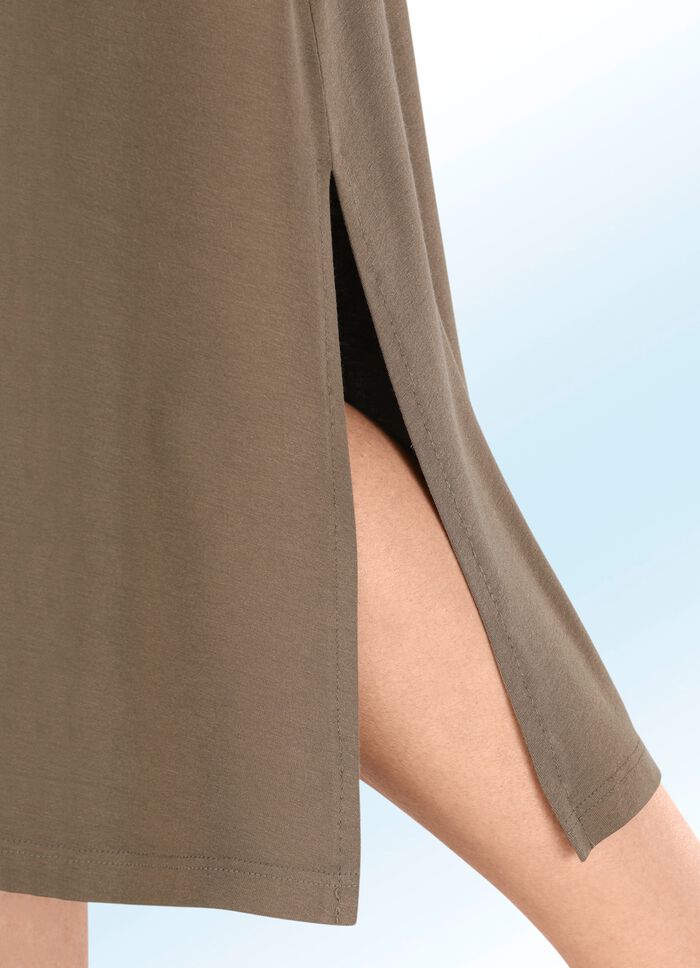 Rock in interessanter Wickeloptik KHAKI