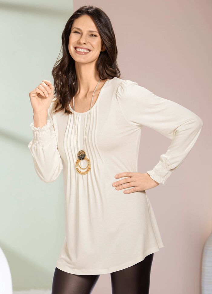 Shirt-Tunika mit tollen &Auml;rmelabschl&uuml;ssen 