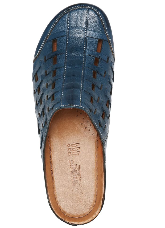 Gemini, sommerliche Damen-Clogs, Weite G, mit Gummizug MARINE