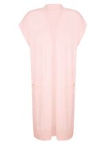 Long-Strickweste mit Kaschmir 